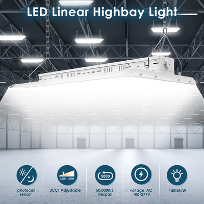 Lineare LED High Bay Light con sensore di movimento 80-400W per negozio fabbriche magazzino