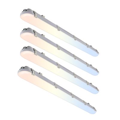 IP66 ETL FCC 15W-100W Vapor Triproof Light Led Flat Tri-Proof Batten Per magazzino polvere alimentare fabbrica di cold storage