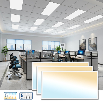 CCT Selezionabile Dimmabile Eco LED Panel Light Super Slim 40W 60W 130lm/W Commercial Panel Backlit Light