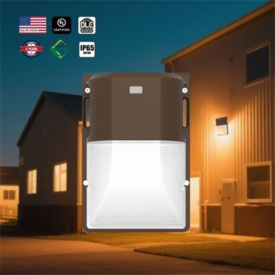 USA Stock Mini LED Wall Pack Light 18W 25W 30W ETL DLC Illuminazione di sicurezza esterna